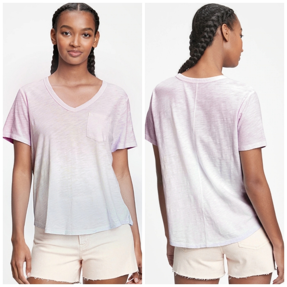 🥳FINAL SALE👍👕 NWT‼️ GAP brand Forever-soft V-neck Pocketed Tee